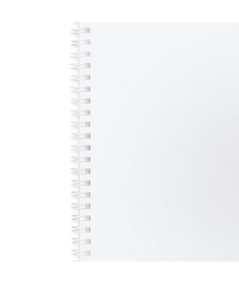 Spiră metalică pentru broșurare 6.4 mm, albă,  45 foi, 100 buc